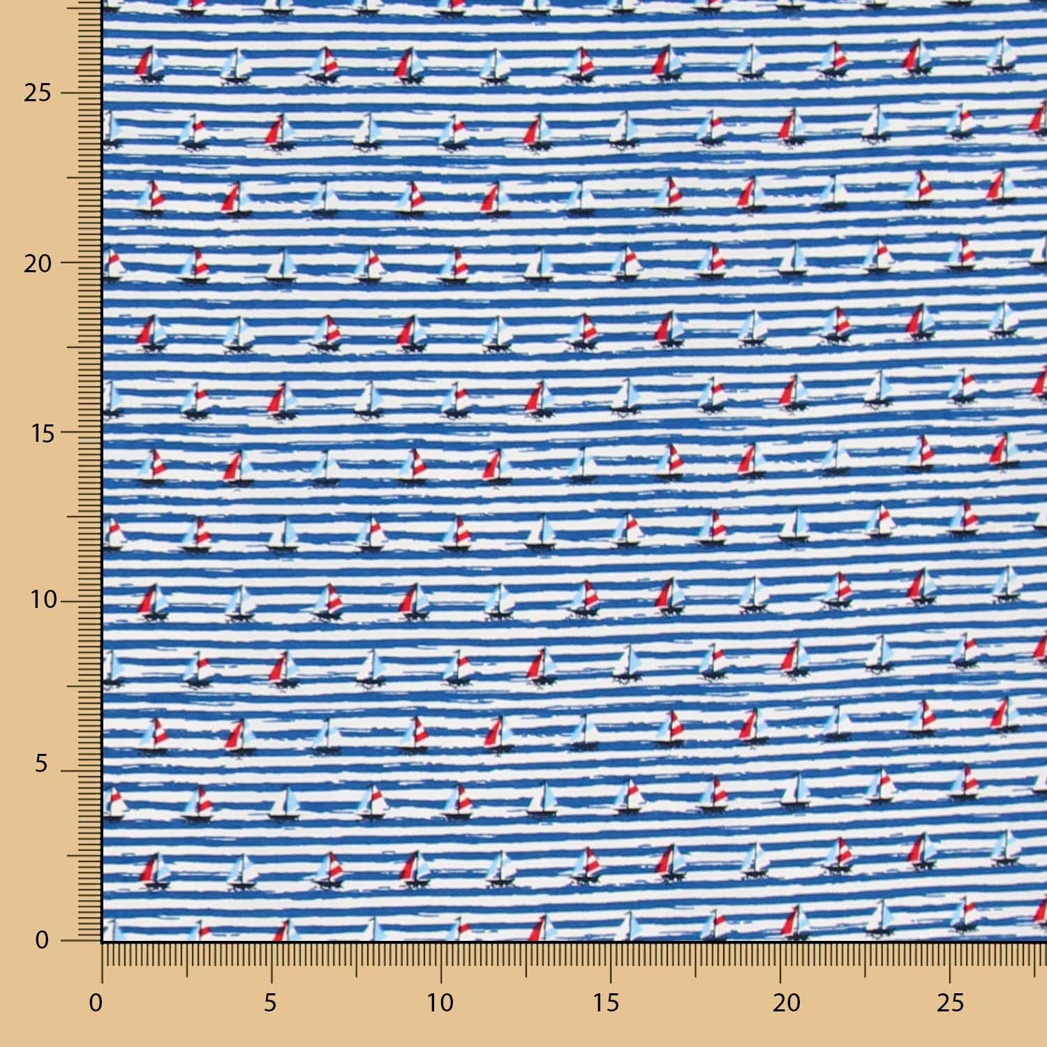 Popeline Régates Bleues - Ribes y Casals