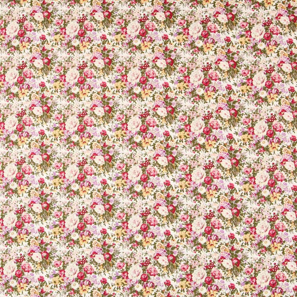 Popeline Rétro Florale Écrue - Ribes y Casals