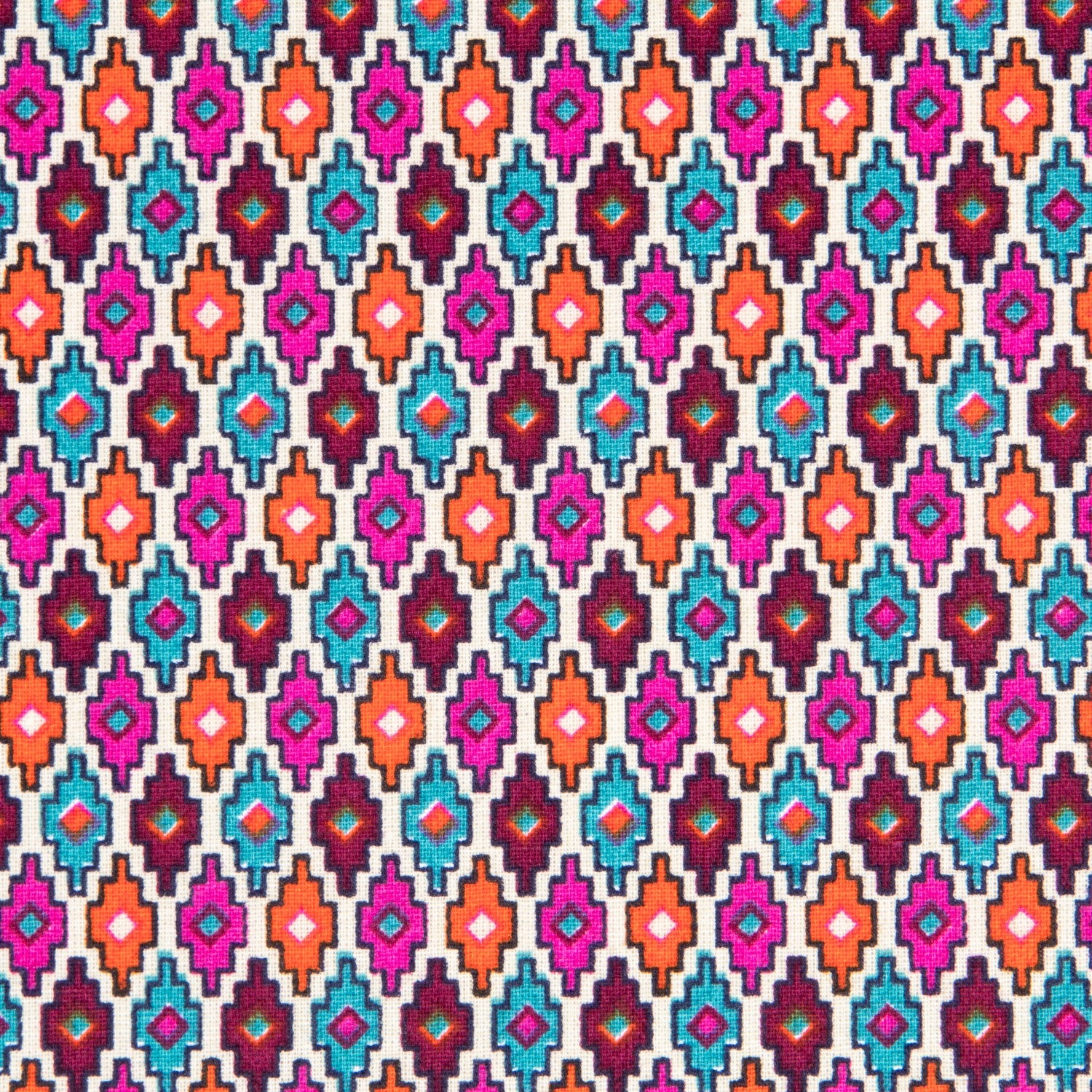 Popeline Losanges Multicolores - Ribes y Casals