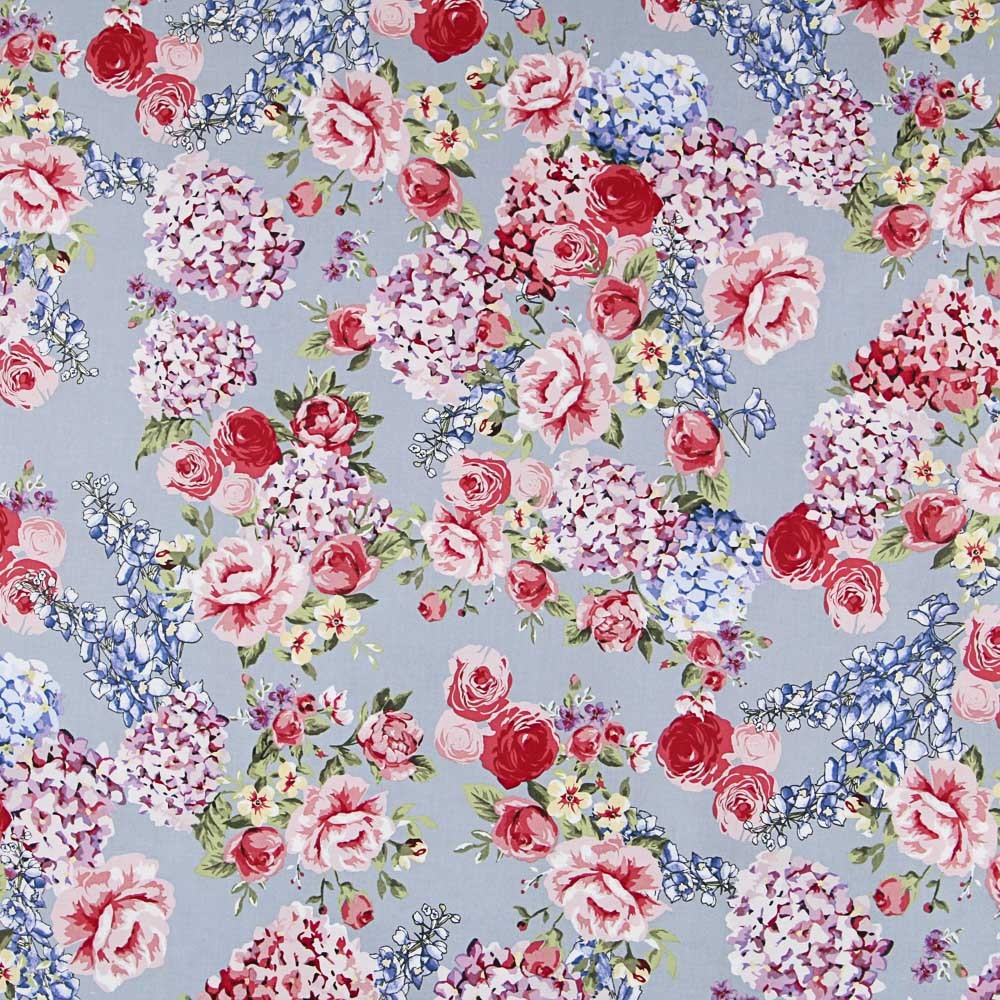 Popeline Bleu Rosier - Ribes y Casals