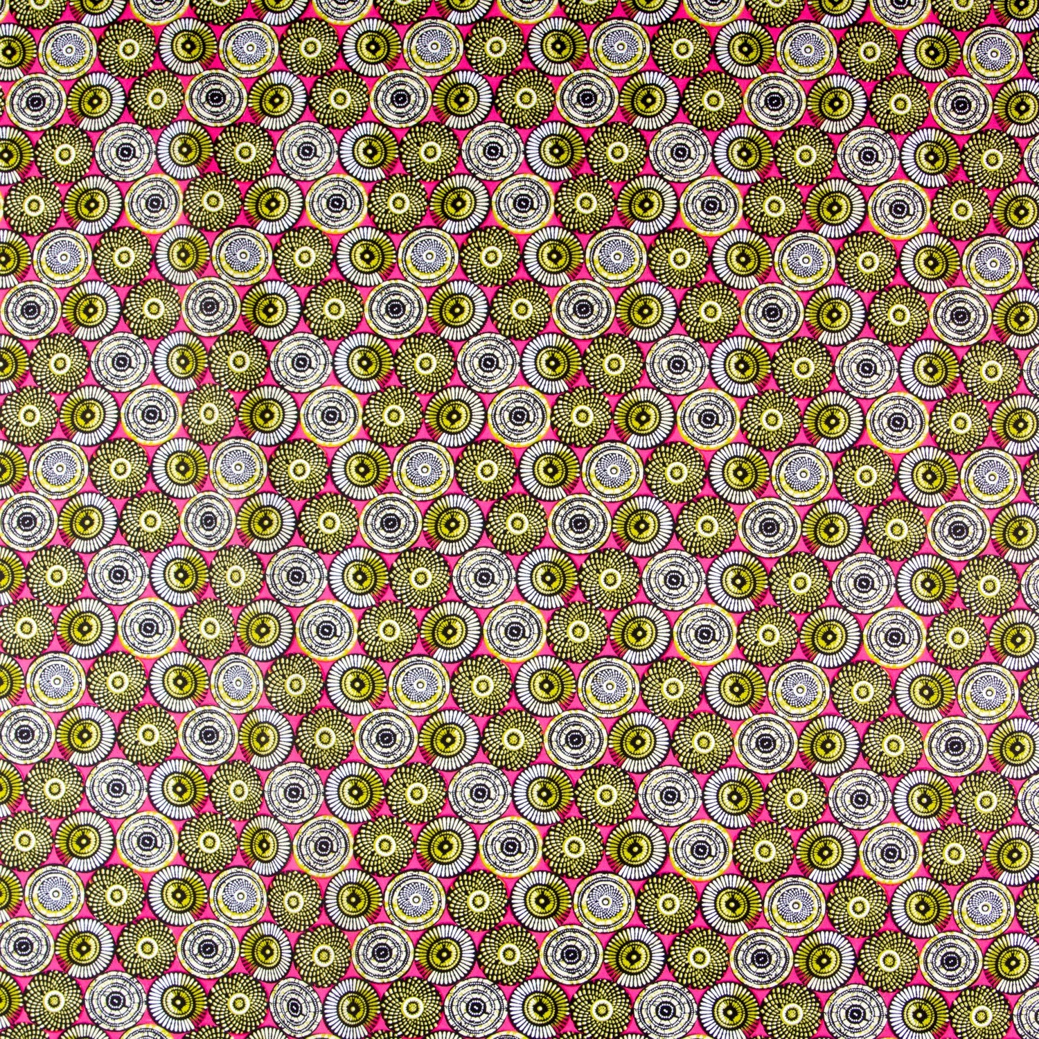 Popeline WAX Ronds Fuchsia - Ribes y Casals