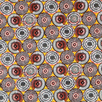 Popeline WAX Ronds Ocre - Ribes y Casals