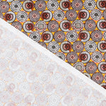 Popeline WAX Ronds Ocre - Ribes y Casals