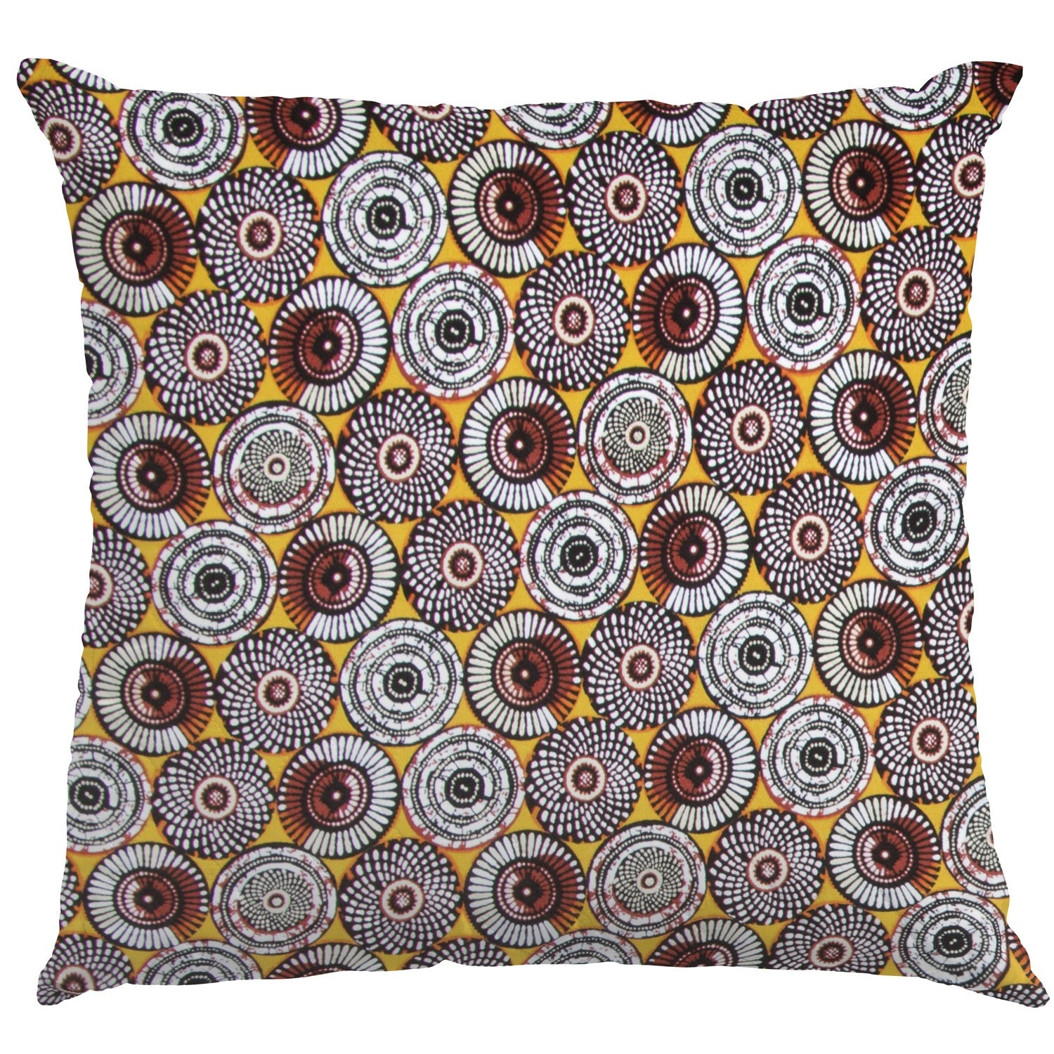 Popeline WAX Ronds Ocre - Ribes y Casals