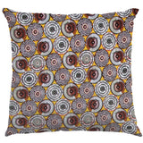 Popeline WAX Ronds Ocre - Ribes y Casals