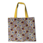 Popeline WAX Ronds Ocre - Ribes y Casals