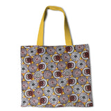 Popeline WAX Ronds Ocre - Ribes y Casals