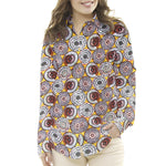 Popeline WAX Ronds Ocre - Ribes y Casals