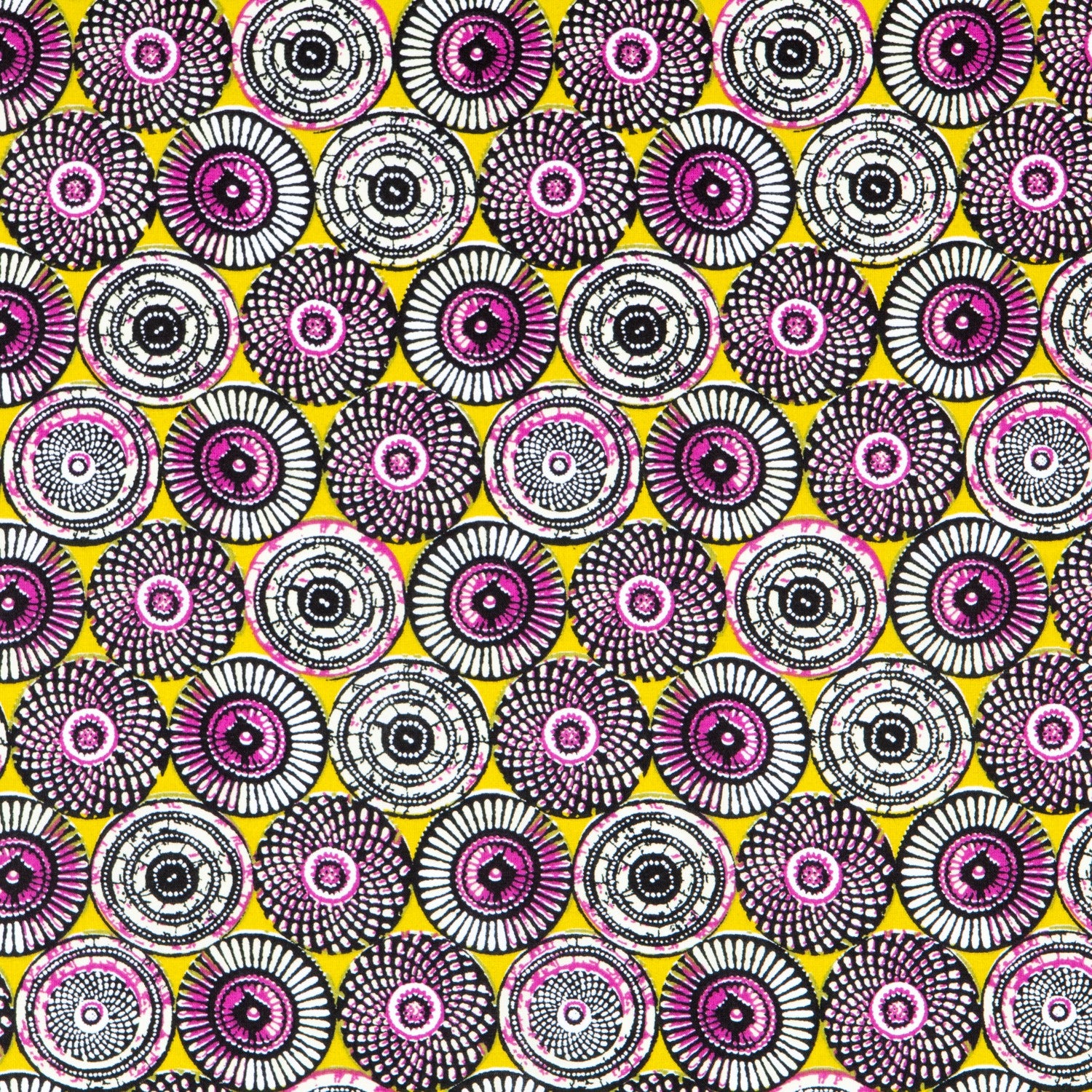 Popeline WAX Ronds Pistache - Ribes y Casals