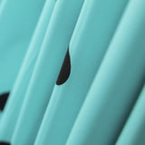 Popeline Spandex Noir Pois 30mm Turquoise - Ribes y Casals