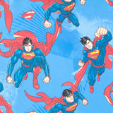 Tissu Enfant Superman Bleu - Ribes y Casals