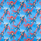 Tissu Enfant Superman Bleu - Ribes y Casals