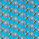 Popeline Toucan Bleu - Ribes y Casals