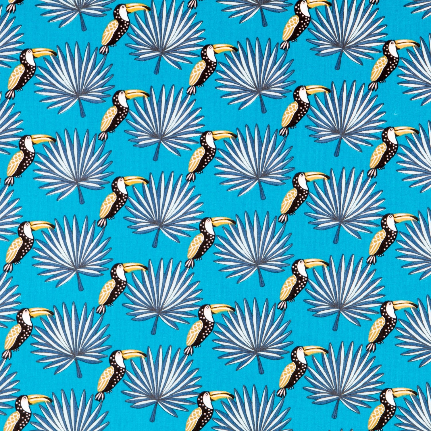 Popeline Toucan Bleu - Ribes y Casals