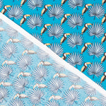 Popeline Toucan Bleu - Ribes y Casals