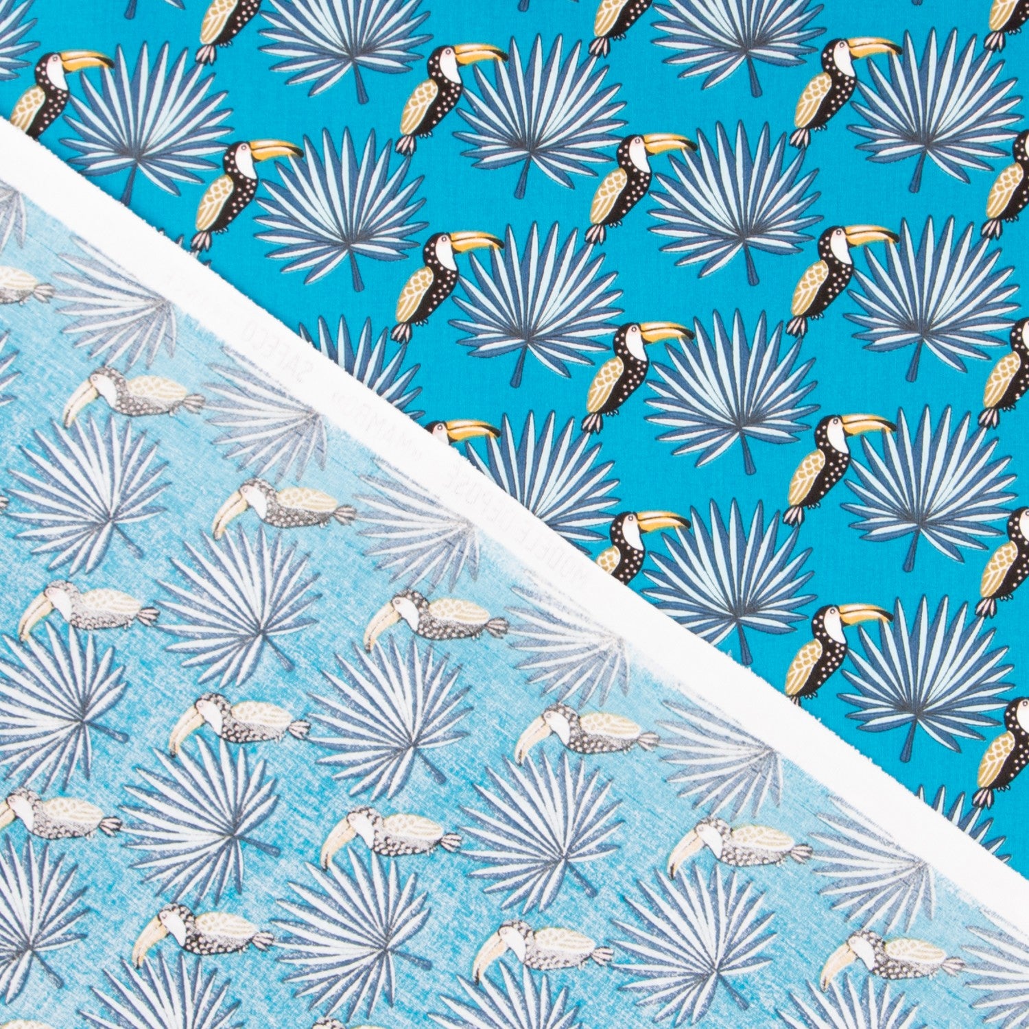 Popeline Toucan Bleu - Ribes y Casals