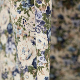 Popeline Bleue Florale Vintage - Ribes y Casals