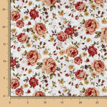 Popeline Vintage Fleurie Fuchsia - Ribes y Casals