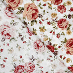 Popeline Vintage Fleurie Fuchsia - Ribes y Casals