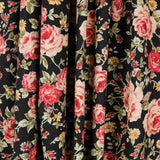 Popeline Noire Florale Vintage - Ribes y Casals