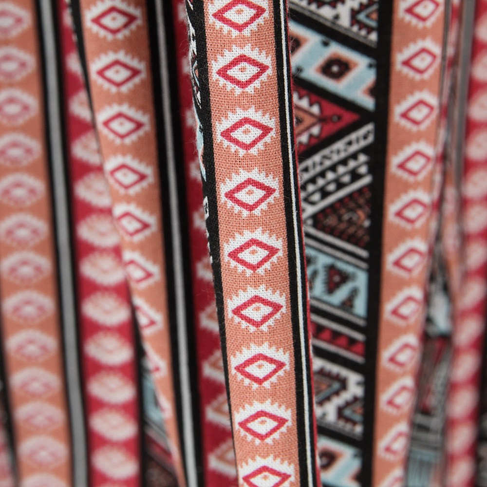 Popeline Corail Saphirs - Ribes y Casals