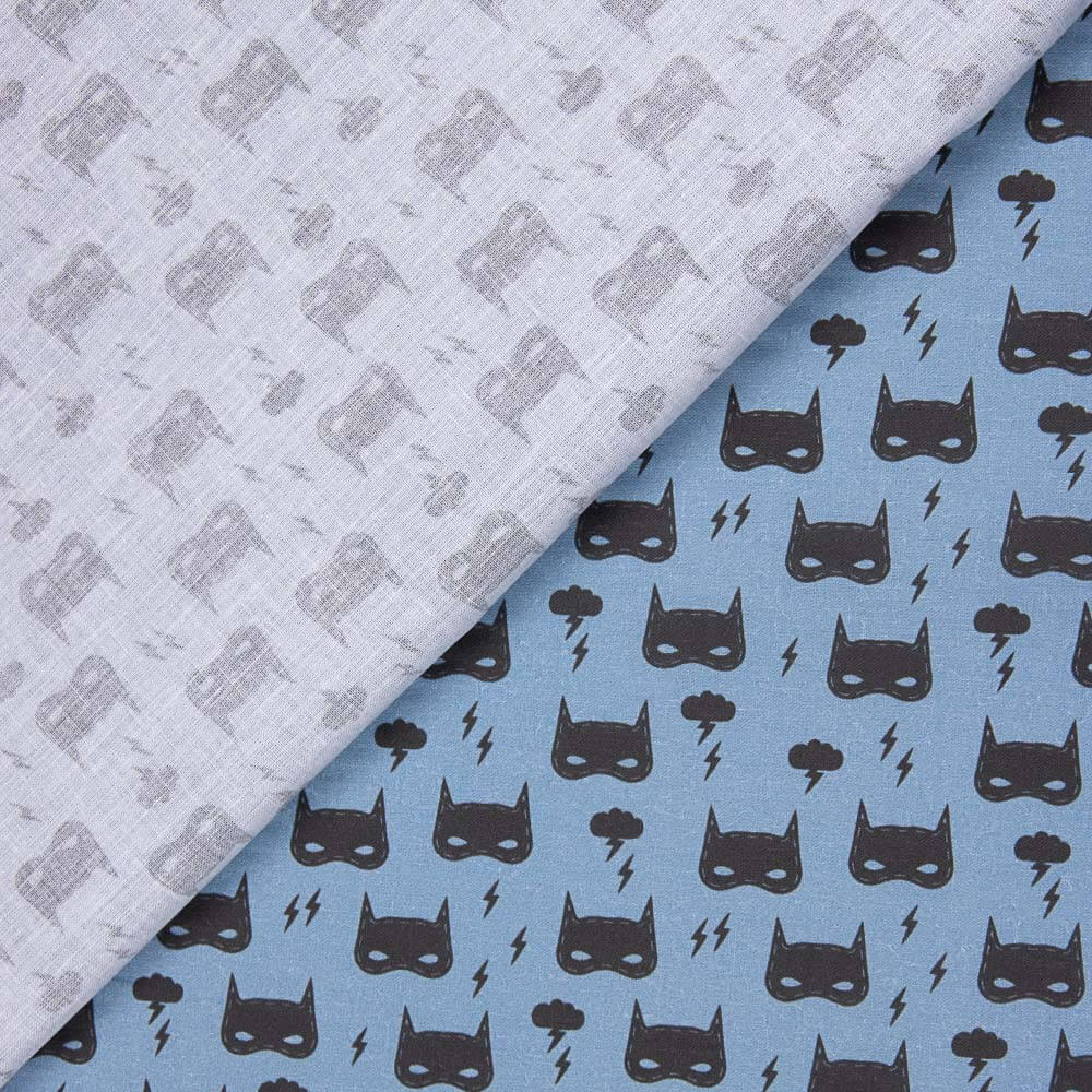 Popeline Coton BATMAN Denim - Ribes y Casals