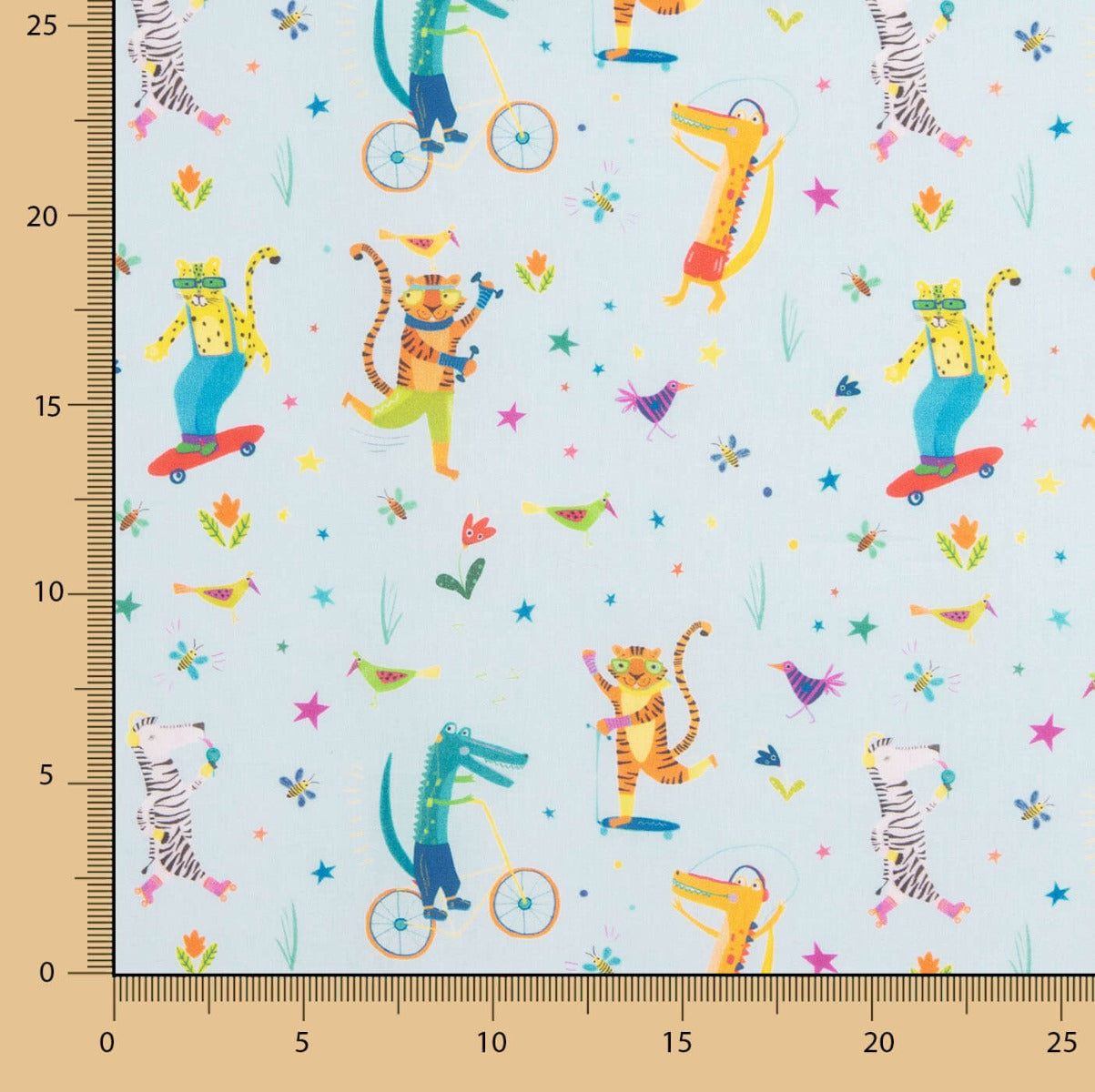 Popeline de coton imprimé animaux pour enfants - Ribes y Casals