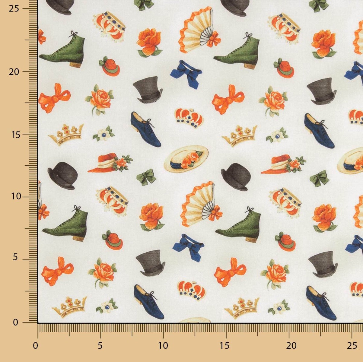 Popeline de coton imprimé figures - Ribes y Casals