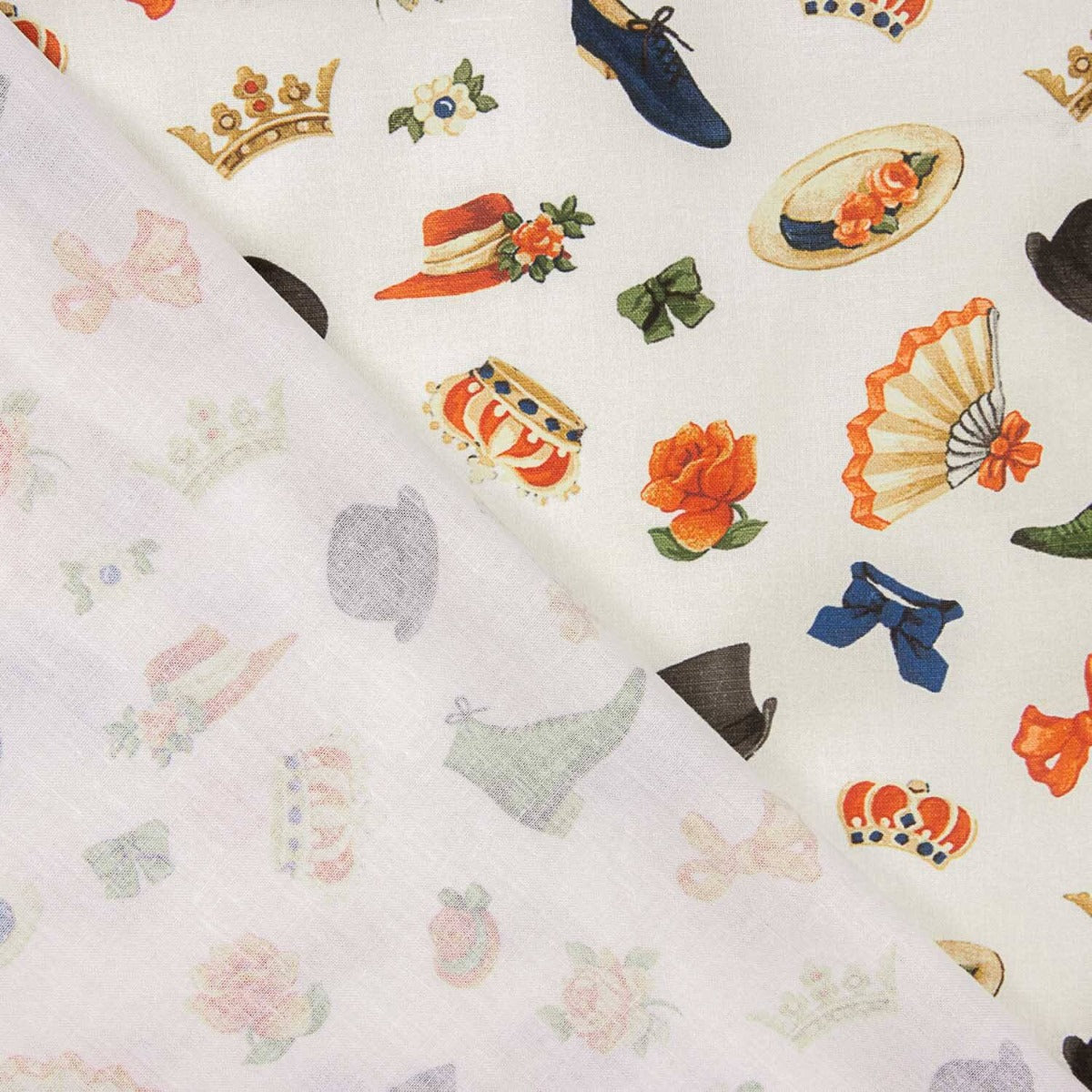 Popeline de coton imprimé figures - Ribes y Casals