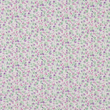 Lilac-Raw Cotton Poplin with Little Flowers - Ribes y Casals
