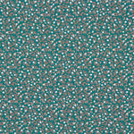 Green Cotton Poplin with Little Flowers - Ribes y Casals