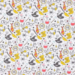 Popeline Coton Harry Potter Blanc - Ribes y Casals