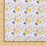 Popeline Coton Harry Potter Blanc - Ribes y Casals