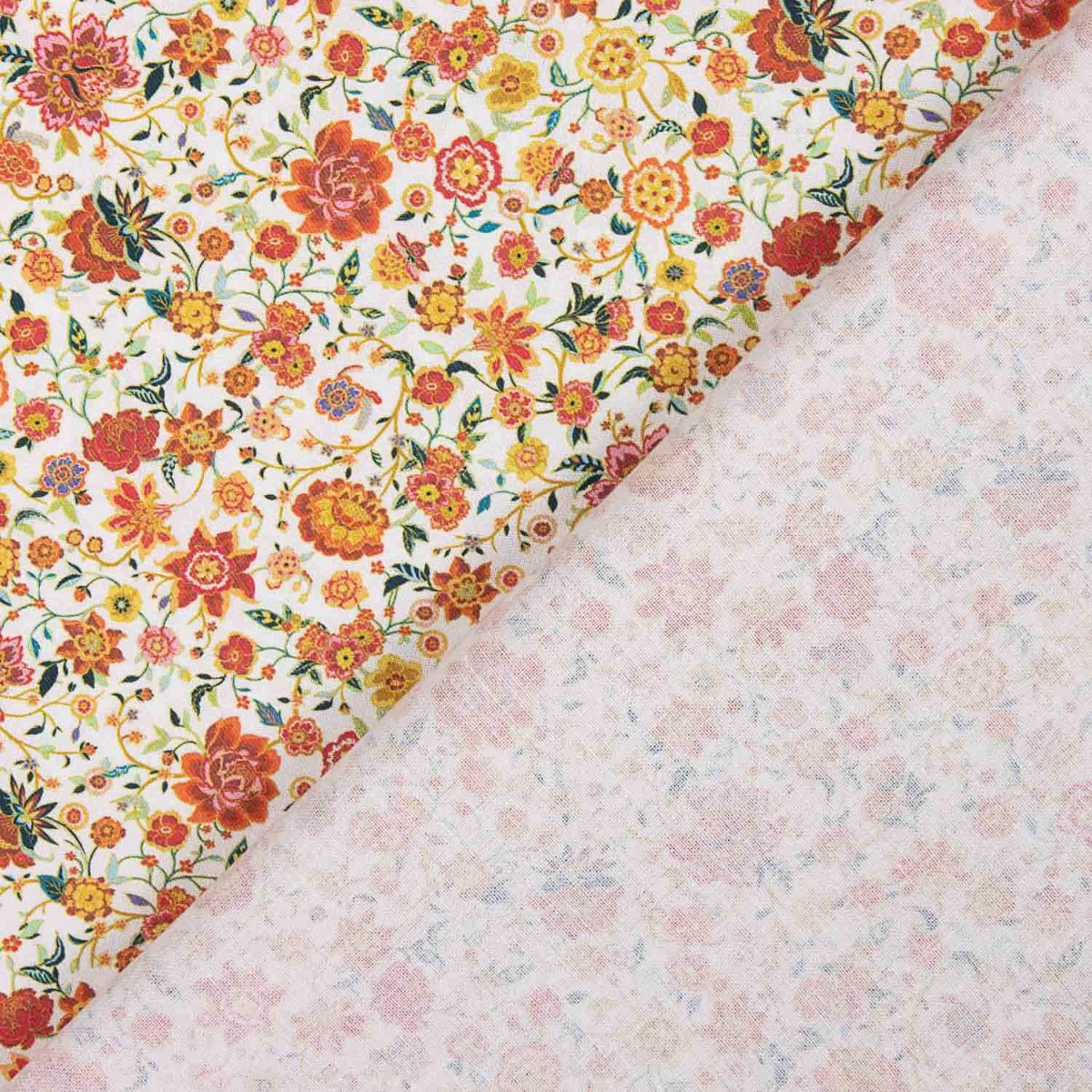 100% Popeline de coton Lyon Corail - Ribes y Casals