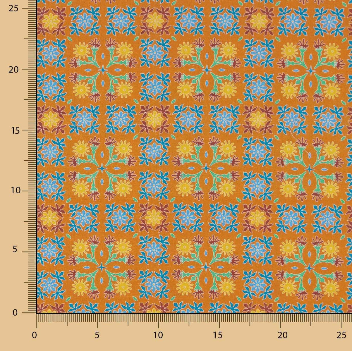 Popeline 100% coton Nimes Orange - Ribes y Casals