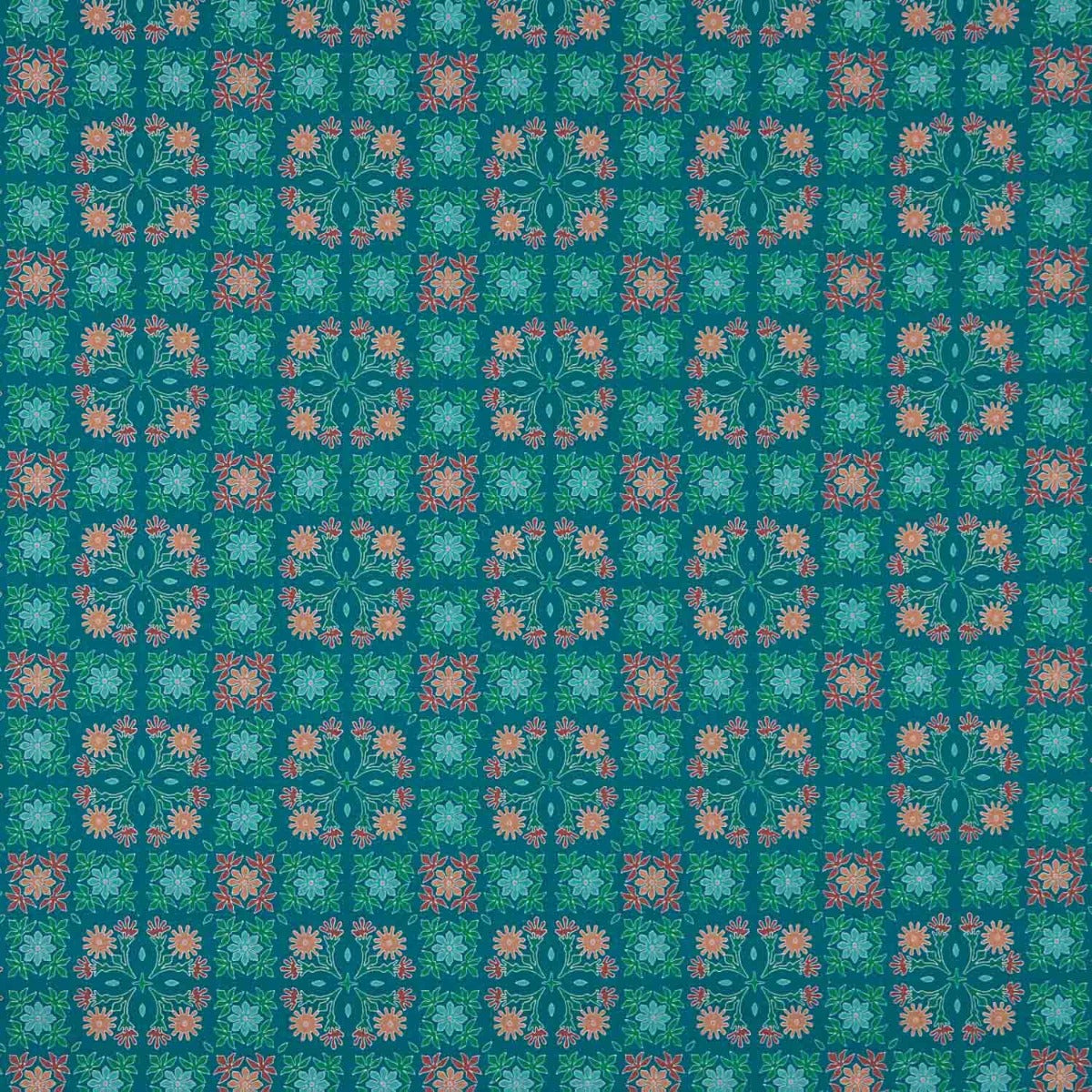 100% Coton Poplin Nimes Turquoise - Ribes y Casals