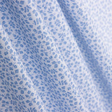 Popeline Coton Bio Fleur Mini Bleu - Ribes y Casals