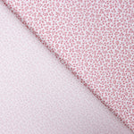 Popeline Coton Bio Fleur Mini Rose - Ribes y Casals