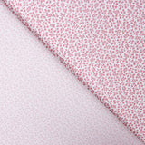 Popeline Coton Bio Fleur Mini Rose - Ribes y Casals