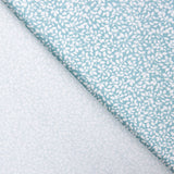 Popeline de Coton Bio Branches Turquoise - Ribes y Casals