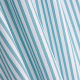 Popeline de coton biologique à rayures turquoise - Ribes y Casals