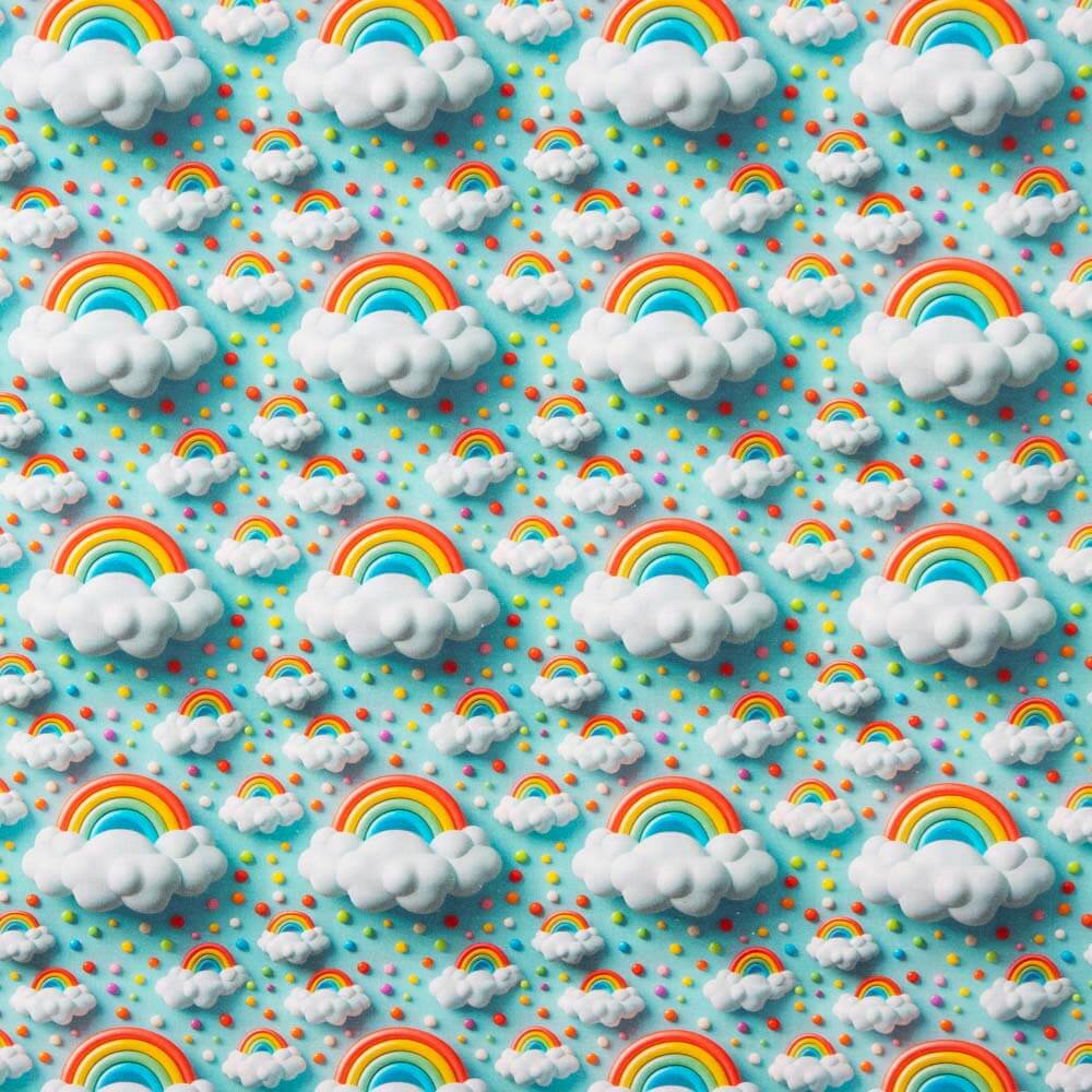 Popeline de coton arc-en-ciel - Ribes y Casals