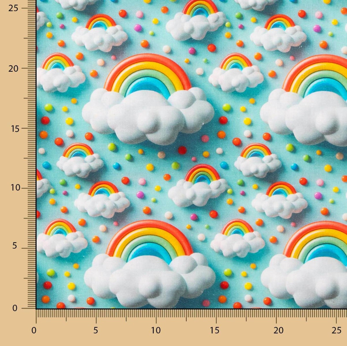 Popeline de coton arc-en-ciel - Ribes y Casals