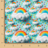 Popeline de coton arc-en-ciel - Ribes y Casals