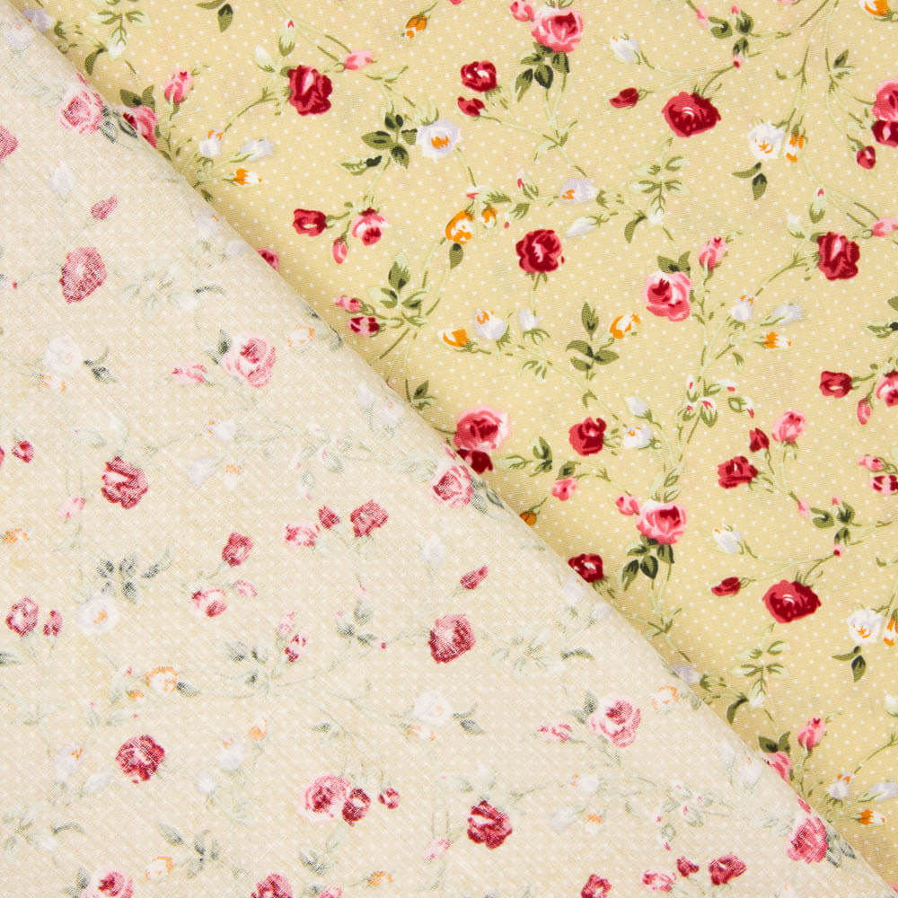 Popeline de coton beige Roxana - Ribes y Casals