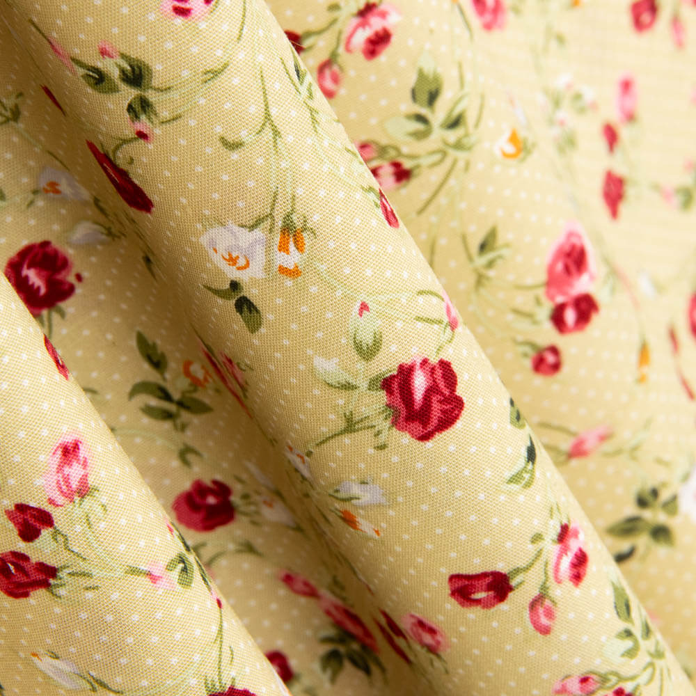 Popeline de coton beige Roxana - Ribes y Casals