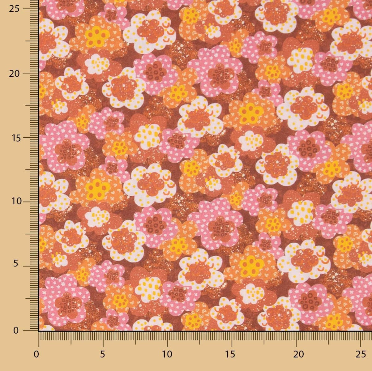 100% Popeline de coton Rouen rouge - Ribes y Casals