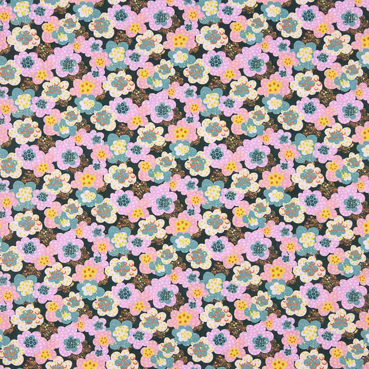 100% Popeline de coton Rouen Rose - Ribes y Casals