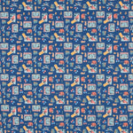 Popeline Coton Jouets Bleu - Ribes y Casals