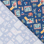 Popeline Coton Jouets Bleu - Ribes y Casals